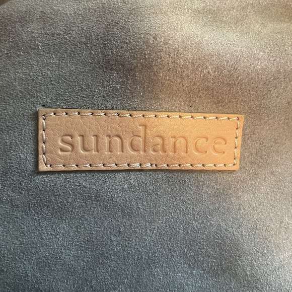 Sundance Medium Leather Suede Satchel Handbag Purse Olive Green Brown EUC - Picture 11 of 14